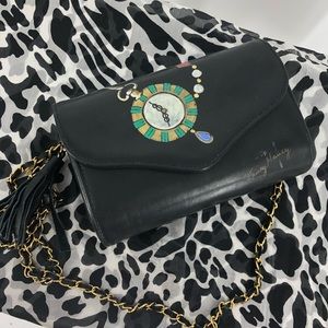 CLEARANCE 5 for $20 SALE Fancy Nancy Hand-painted Leather Crossbody | G1-20